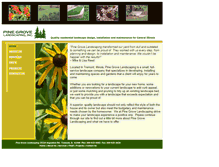 Tablet Screenshot of pinegrovelandscaping.com